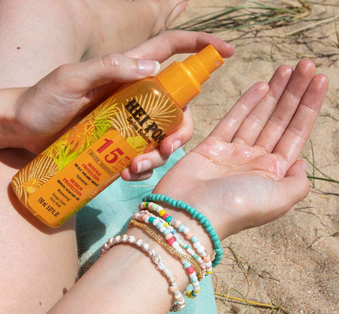 HEI POA Huile Solaire Monoï SPF15 Solaire