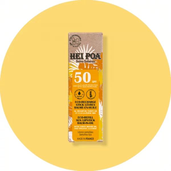 HEI POA Eco-recharge Stick Lèvres Solaire SPF50 Solaire