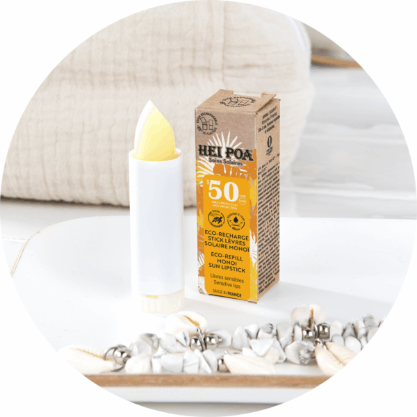 Eco-recharge Stick Lèvres solaire SPF 50 - Monoï