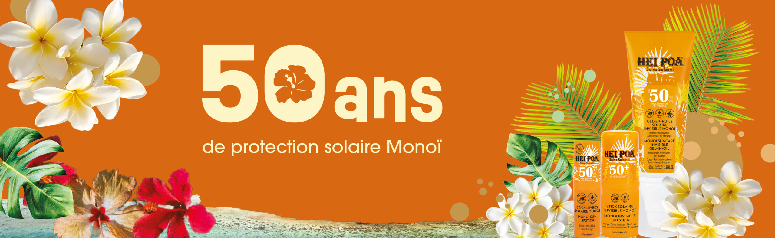 Bannière Hei Poa 50 ans