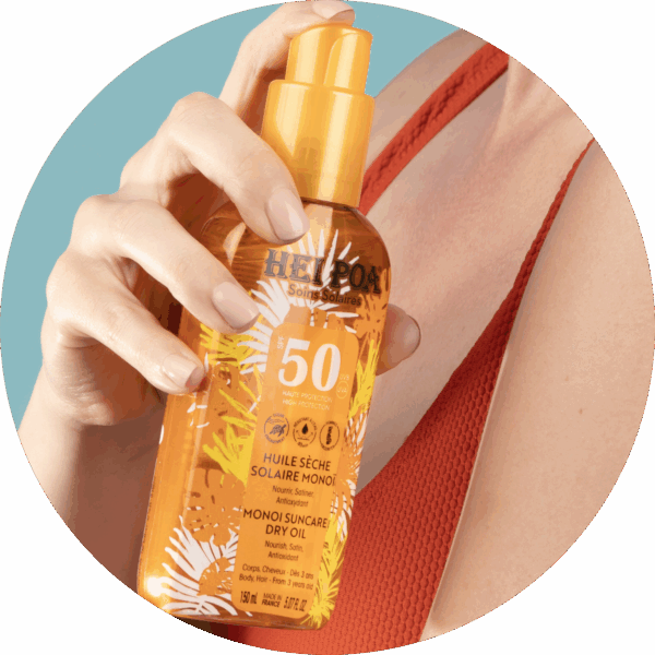 Huile Sèche Solaire Monoï SPF50